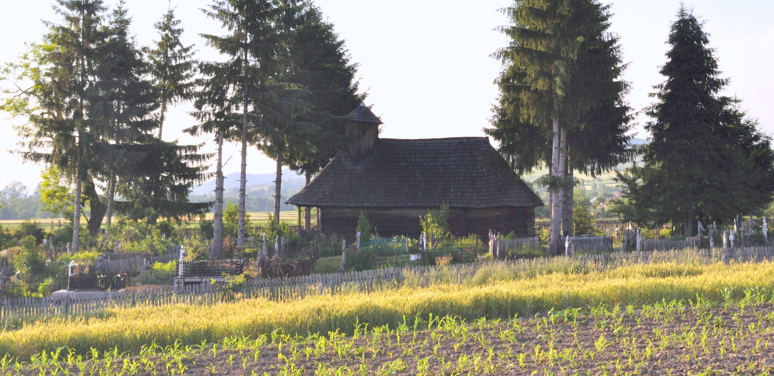 Biserica de lemn Cuvioasa Paraschiva - panorama