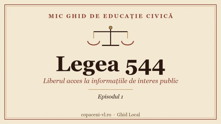 Mic ghid de educatie civica - Legea 544
