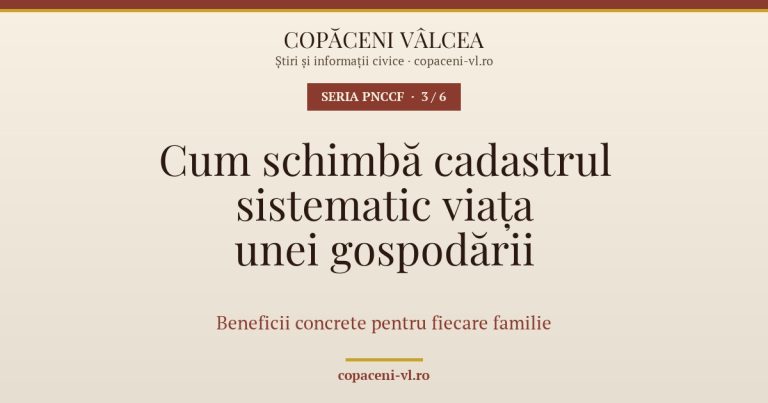 PNCCF — Cum schimbă cadastrul sistematic viața unei gospodării