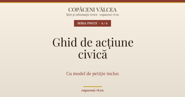 PNCCF — Ghid de acțiune civică