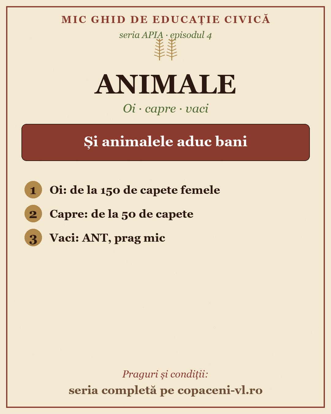 APIA episodul 4 — animale